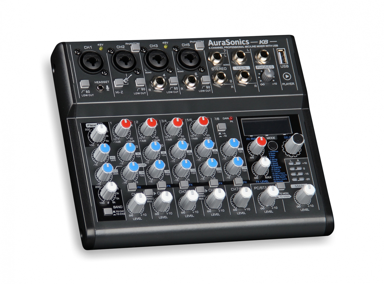 AuraSonics K8 компактный микшерный пульт в Североуральске