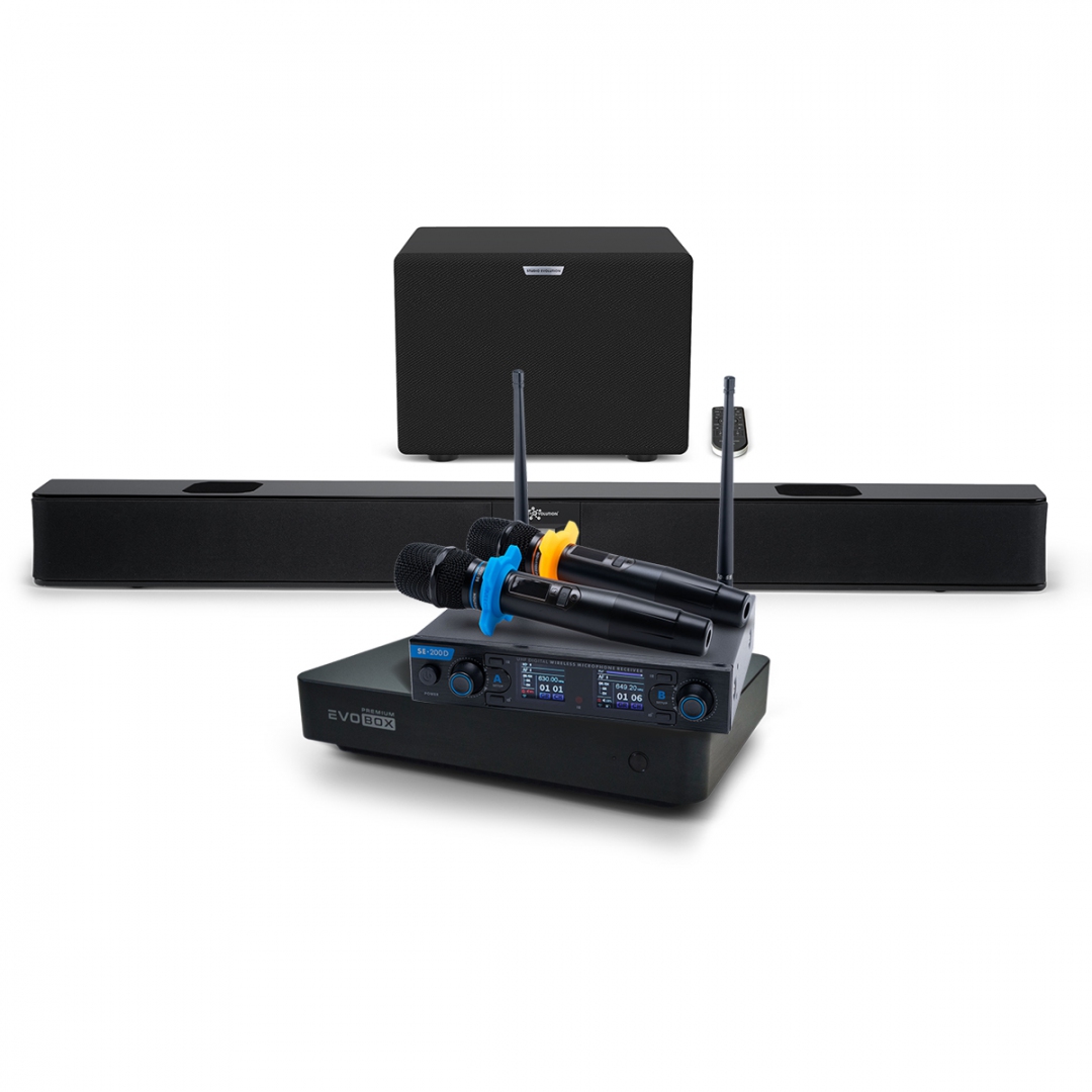 Hi-End караоке-система EVOBOX Premium + EvoSoundBar (саундбар с караоке) в Североуральске