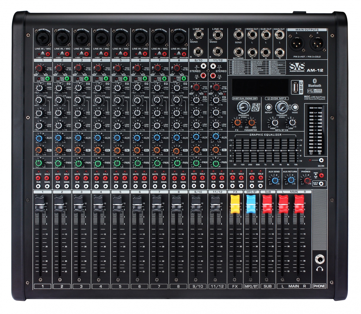 SVS Audiotechnik mixers AM-12 Микшерный пульт аналоговый, 12-канальный в Североуральске