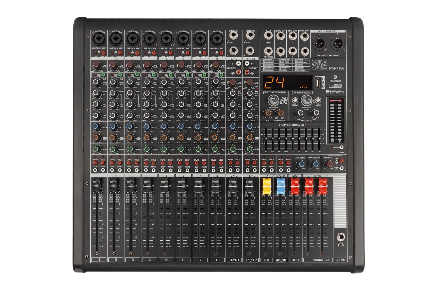 SVS Audiotechnik mixers PM-12A Активный аналоговый микшерный пульт, 12-канальный в Североуральске